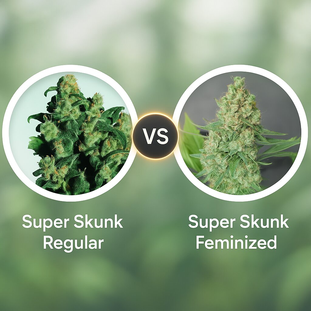 Super Skunk (Sensi Seeds) vs Super Skunk (G13 Labs) porównanie nasion konopi
