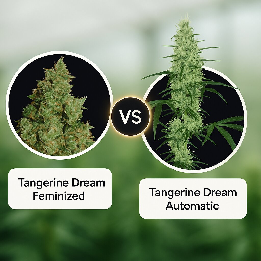 Tangerine Dream (Barneys Farm) vs Tangerine Dream Automatic (Barneys Farm) porównanie nasion konopi