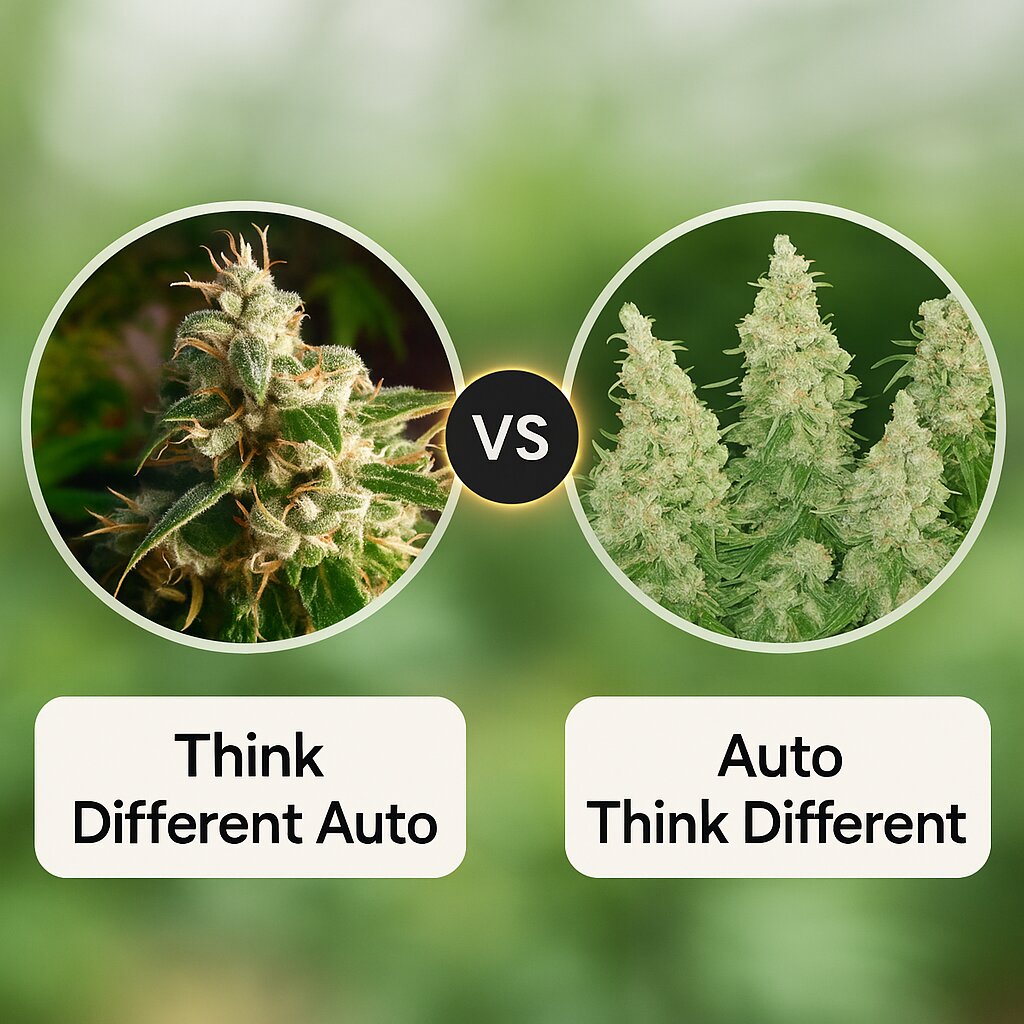 Think Different (Dutch Passion) vs Auto Think Different (Dutch Passion) porównanie nasion konopi