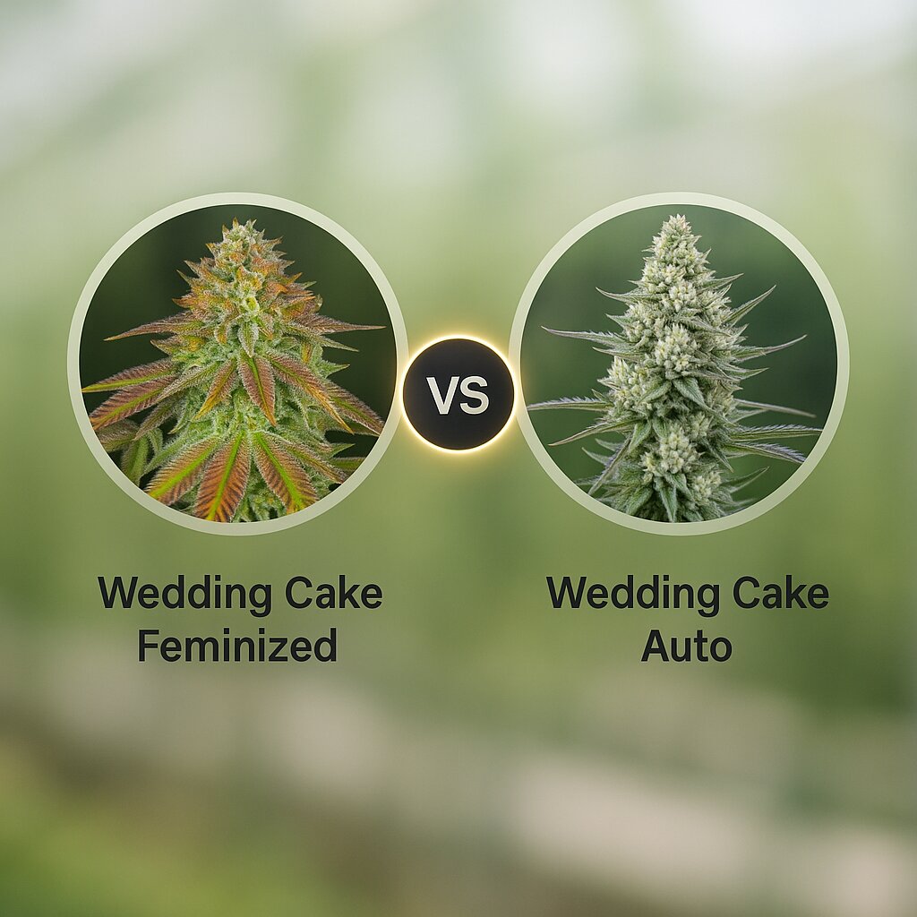 Wedding Cake (Barneys Farm) vs Wedding Cake Auto (Barneys Farm) porównanie nasion konopi